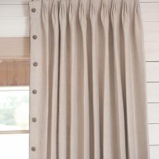 Pleated Drape With Dots