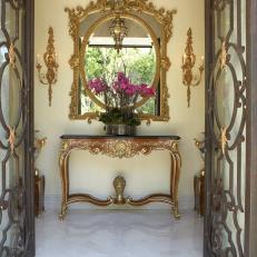 Ornate Entry With Golf Accents 