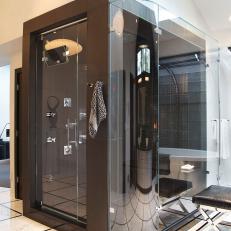 Contemporary Bathroom With Walk-in Shower