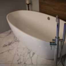 Modern Faucet Adds Industrial Touch to Modern Bathroom