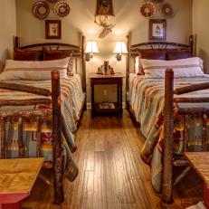 Rustic Bedroom With Southwestern Flair