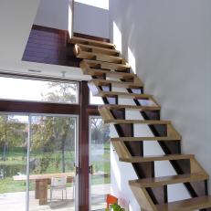 Sleek, Contemporary Wood Stairs