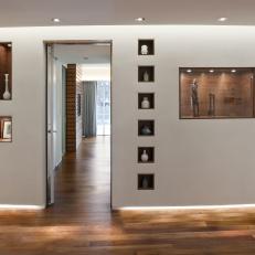 White Gallery Wall With Niches