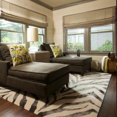 Soothing Tones in Transitional Lounge