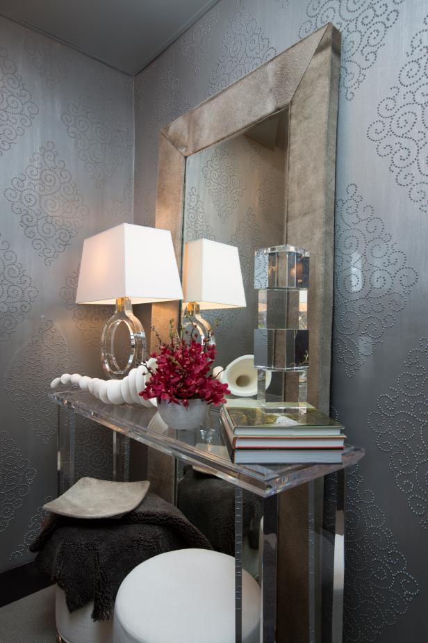 Art Deco Silver Wallpaper