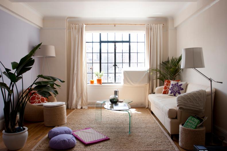 Living Room With Houseplants 