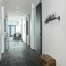 Minimalistic Hallway With Sliding Doors