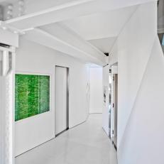 White Hallways With Angular Walls