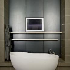 Modern Bathroom With Masculine Touch