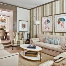 Transitional Living Room has Sophisticated Comfort