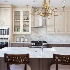 Transitional Kitchen is Sophisticated, Open