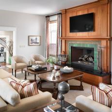 Classic Living Room is Comfortable, Relaxed