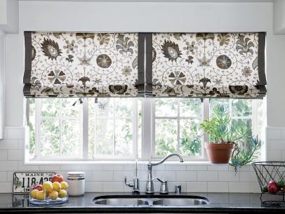 kitchen window drapes