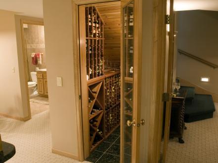 Space-Saving Wine Closet