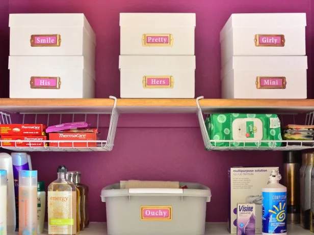Photo Boxes for Bathroom Storage