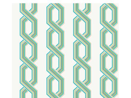 Chain Link-Patterned Wallpaper