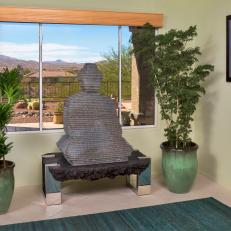Asian-Inspired Meditation Room