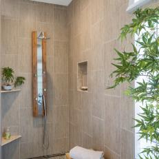 Walk-In Shower in Modern Zen Master Suite