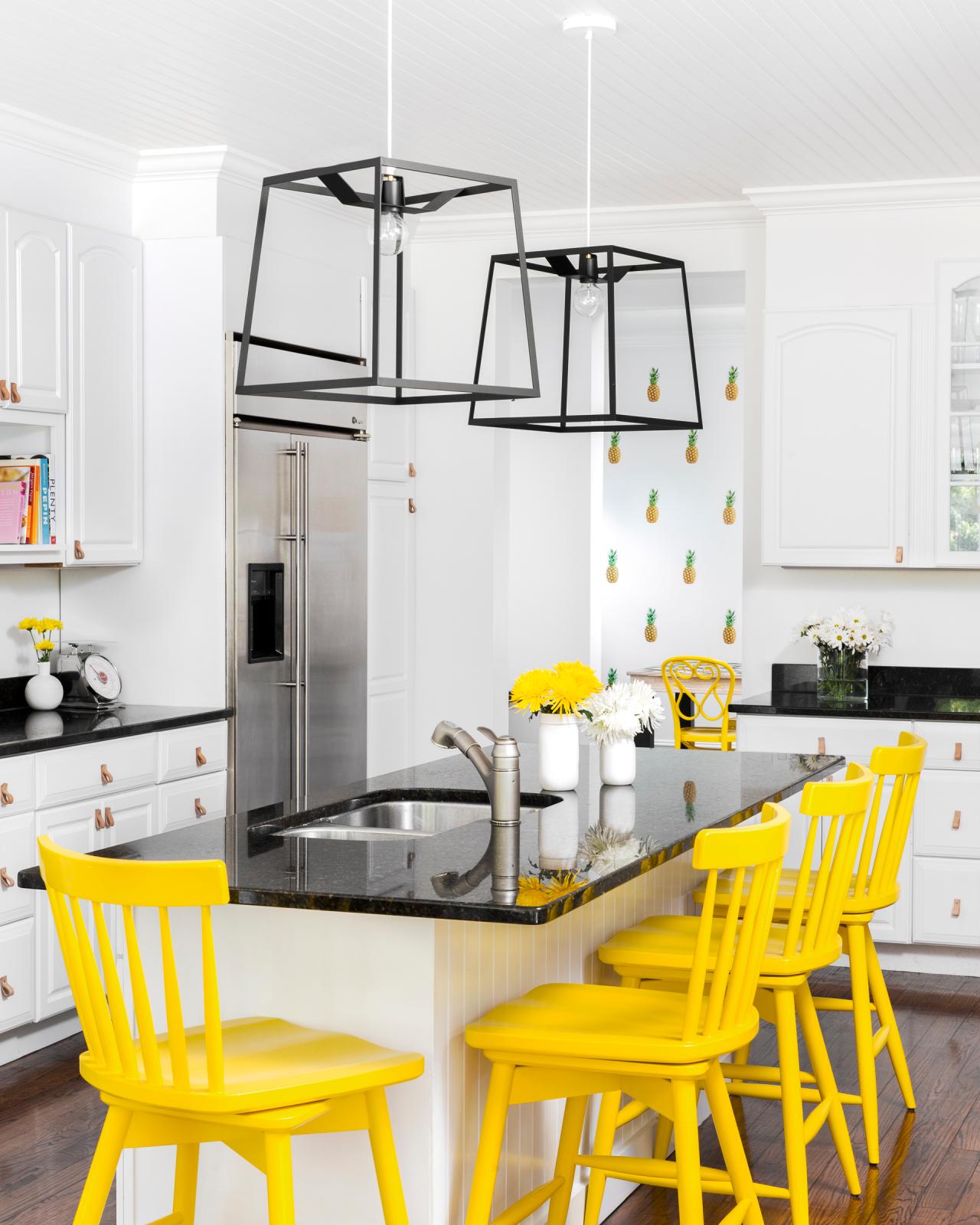 Home Architec Ideas Yellow And Black Kitchen Accessories