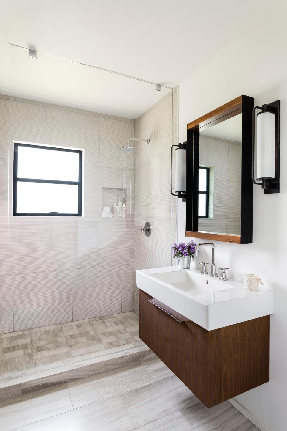 Small Yet Luxurious Bathroom With Floating Vanity | HGTV
