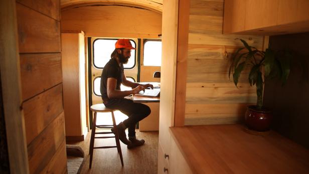 Office Desk in Tiny Home