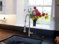 Soapstone Countertop in White Kitchen