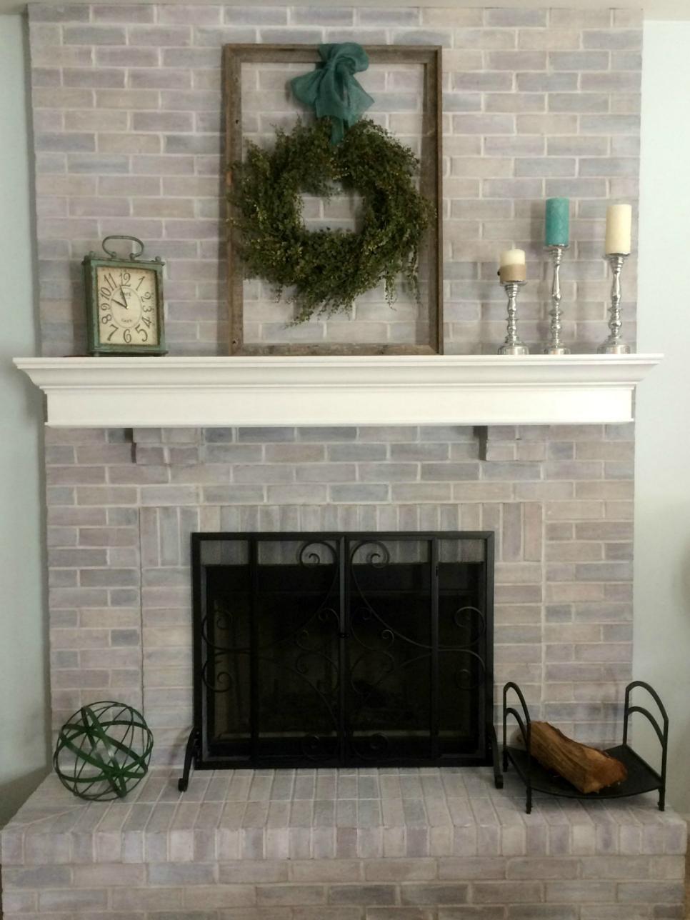 Should I Paint Brick Fireplace Fireplace Guide By Linda   Original Terri Klemm Fireplace After .rend.hgtvcom.966.1288 