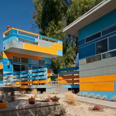 Sustainable Home Features Multicolored Exterior