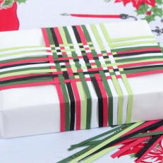 Woven Paper Christmas Gift Wrap