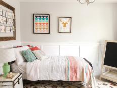Ranch House Bedroom Makeover from HGTV's Rafterhouse series.