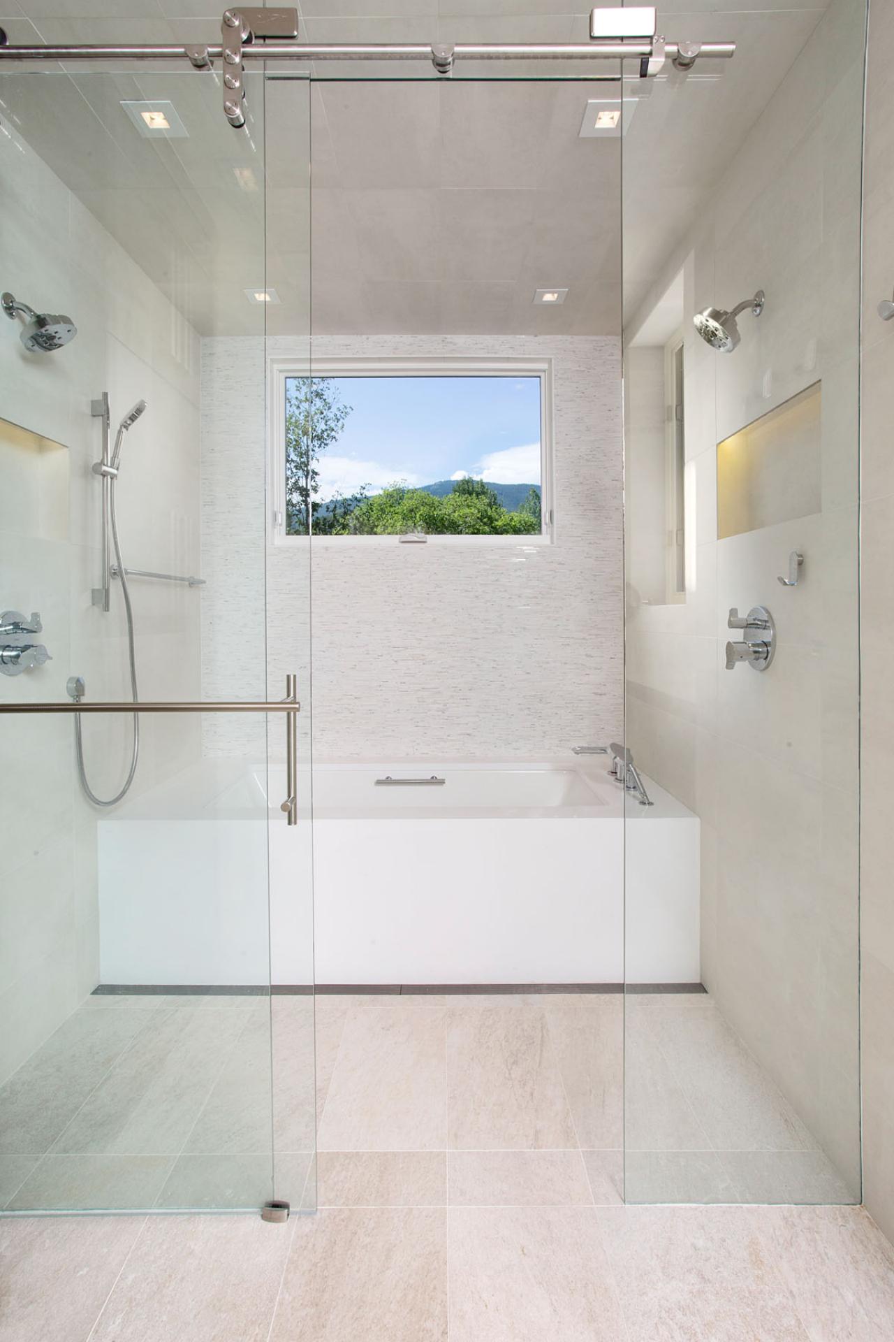 Wet Room With Shower  and Soaking Tub HGTV