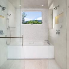 Wet Room With Shower and Soaking Tub