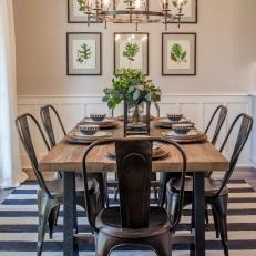 Rustic, Modern Dining Room with Stylish, Elegant Design