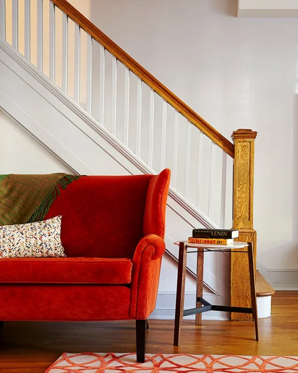 Burnt Orange Loveseat
