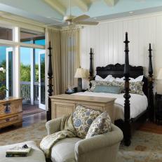 Coastal Cottage Bedroom is Light and Airy