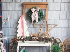 Rustic and Vintage Front Porch Vignette with a Table