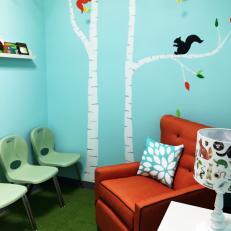 Children's Baby Blue Waiting Room Designed for Serenity