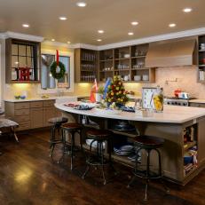 Red, Blue, Yellow and White Nautical Accents Dress Kitchen Up for Christmas