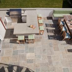 Gray, Traditional Patio and Outdoor Kitchen