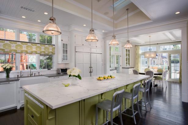 White Farmhouse Style Kitchen In Cape Cod Style Home Hgtv