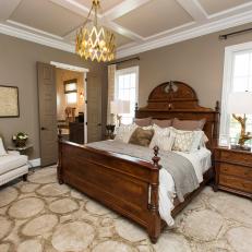 Traditional Meets Contemporary in Master Bedroom