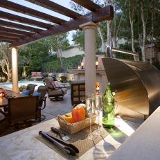 Southwestern Patio With Grill Station