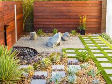 Modern Zen Backyard with Rock Garden
