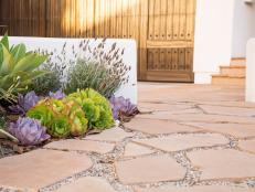 Flagstone and Gravel Walkway