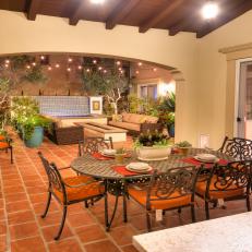 Tuscan-Inspired Outdoor Dining Room