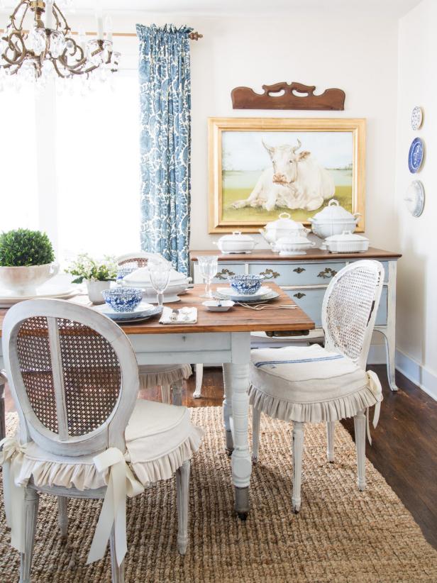DIY Dining Chair Slipcovers