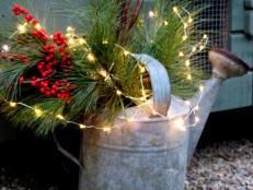 Make a Festive Wintry Watering Can