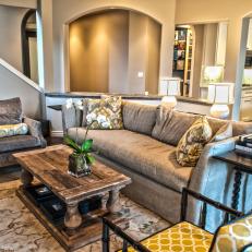 Design Styles Blend Beautifully in Neutral Living Room