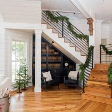 Reading Nook in Foyer and Stair Space