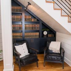 Foyer and Staircase With Reading Nook
